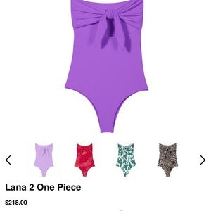Mikoh “ Lana 2- Strapless knot detailed one piece”